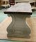 Large Raw Wood and Stone Console Table 4