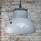 Dutch Industrial Grey Enamel Pendant Lamp from Philips 6