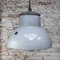 Lámpara colgante holandesa industrial esmaltada en gris de Philips, Imagen 6