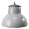Lámpara colgante holandesa industrial esmaltada en gris de Philips, Imagen 1