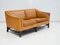 Danish Brown Leather 2-Seat Sofa from Grant 2