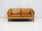 Danish Brown Leather 2-Seat Sofa from Grant 1