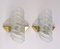 Mid-Century Ice Glass Wall Sconces, Set of 2 3