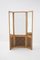Französischer Raumteiler aus Holz mit Spiegel von Jean Royere 1