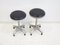 Italian Swivel Desk Stools in Cast Iron, Set of 2, Image 2