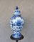 Vintage White and Blue Vase from Delft, 1970s 12