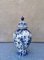 Vintage White and Blue Vase from Delft, 1970s 7