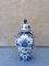 Vintage White and Blue Vase from Delft, 1970s 5