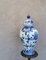 Vintage White and Blue Vase from Delft, 1970s 3