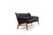 Leather & Teak Wing Sofa by Ib Kofod-Larsen for Bovenkamp, 1950s, Image 7