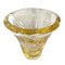Gelber Champagnerkübel aus Glas von Daum, Paris, 1960er 1