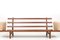 GE-236 Three-Seater Sofa in Solid Teak & Wool by Hans J. Wegner for Getama, Image 7