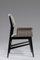 Italian Handcrafted Black and White Desk Chair, 1960s 4
