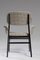 Italian Handcrafted Black and White Desk Chair, 1960s 2