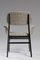 Italian Handcrafted Black and White Desk Chair, 1960s, Image 2