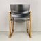 Safari Chairs in Laquered and Natural Wood, Italy, 1970s, Set of 4, Image 4