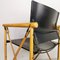 Safari Chairs in Laquered and Natural Wood, Italy, 1970s, Set of 4, Image 11