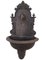 Vintage Spanish Cast Iron & Brass Wall Fountain 1