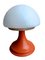 Lámpara de mesa vintage en rojo y blanco, Imagen 3