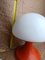 Lámpara de mesa vintage en rojo y blanco, Imagen 4