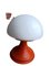 Lámpara de mesa vintage en rojo y blanco, Imagen 5