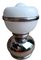 Lámpara de mesa vintage de cristal de Murano y acero, Imagen 1