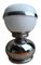 Lámpara de mesa vintage de cristal de Murano y acero, Imagen 2