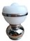 Lámpara de mesa vintage de cristal de Murano y acero, Imagen 3