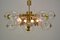 Brass Chandeliers, Germany, 1970s, Set of 2, Image 3