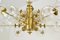 Brass Chandeliers, Germany, 1970s, Set of 2, Image 12