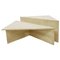 Low Triangular Travertine Tables from Up&Up, 1970s, Set of 2, Image 1