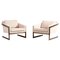 Fauteuils Cantilever Argentés, Etats-Unis, 1970s, Set de 2 1