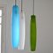 Tall Pendants in Murano Glass by Alessandro Pianon for Vistosi, 1960s, Set of 3 2