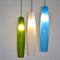 Tall Pendants in Murano Glass by Alessandro Pianon for Vistosi, 1960s, Set of 3 5