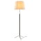 Beige and Chrome Lounge Foot G1 Floor Lamp by Jaume Sans 6