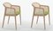 Acid Green Beech Wood Vienna Little Armchair by Colé Italia, Set of 4, Image 3