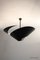 Black & White 6 Rotating Arms Ceiling Lamp by Serge Mouille 7