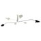 Black & White 6 Rotating Arms Ceiling Lamp by Serge Mouille, Image 1