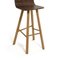 High Back Canaletto Walnut Tria Stool by Colé Italia 6