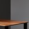 Tavolino da caffè X grande in legno di noce nero e marmo di Jean-Baptiste Souletie, Immagine 5