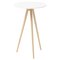 White and Natural Trip Side Table by Storängen Design, Image 1