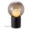 High Smoky Grey Opal White Black Boule Floor Lamp by Pulpo 6