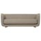 Beige and Smoked Oak Raf Simons Vidar 3 Vilhelm Sofa from By Lassen 1