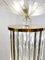 Glass and Brass Floor Lamps, Italy, 1970s, Set of 2 8