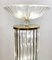 Glass and Brass Floor Lamps, Italy, 1970s, Set of 2, Image 4