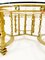 Mid-Century Wrought Gilded Iron and Glass Coffee Table, France, 1940s 5
