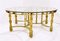 Mid-Century Wrought Gilded Iron and Glass Coffee Table, France, 1940s 3