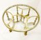 Mid-Century Wrought Gilded Iron and Glass Coffee Table, France, 1940s, Image 4