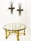 Mid-Century Wrought Gilded Iron and Glass Coffee Table, France, 1940s 7