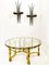 Mid-Century Wrought Gilded Iron and Glass Coffee Table, France, 1940s, Image 7